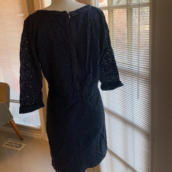Tahari Navy Blue dress size 12 - Picture 4 of 5
